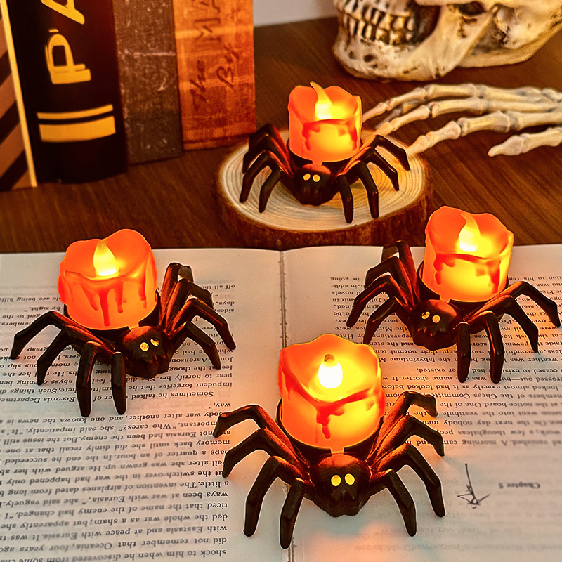 Halloween Pumpkin Decor Led - 1/2 pçs led vela lâmpada de