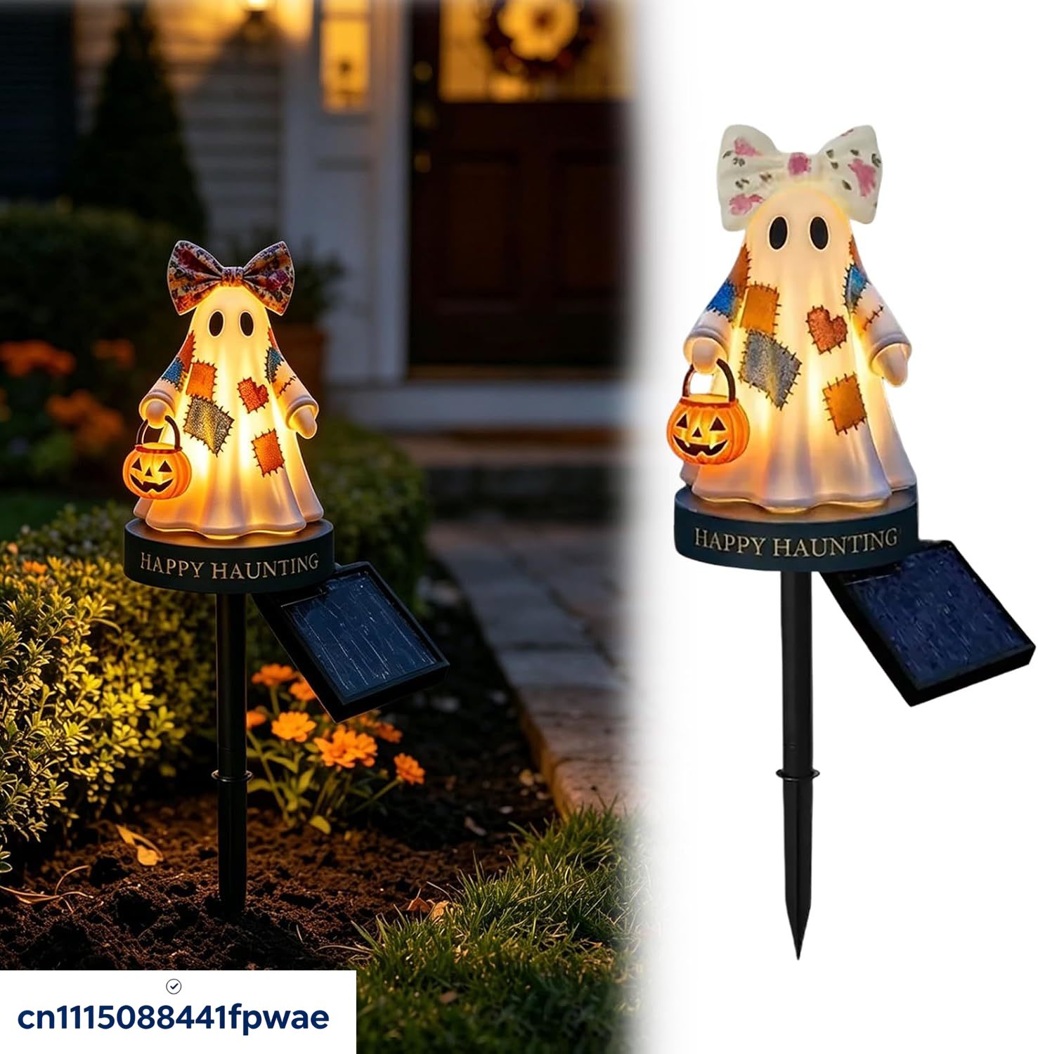 Halloween Pumpkin Decor Led - Decorações de Halloween para exterior, com