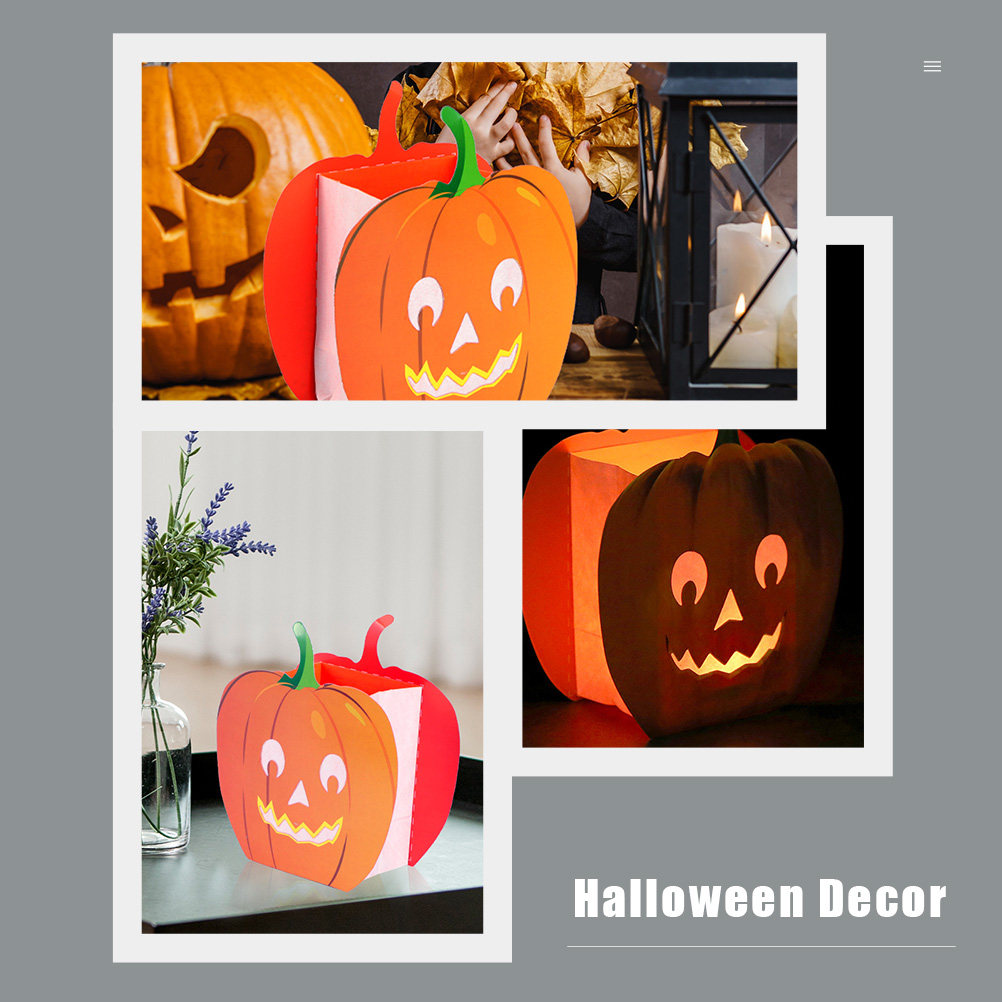 Halloween Pumpkin Decor Led - 12 Sacos Decorativos em Forma de
