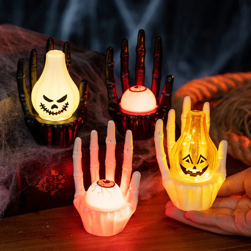 Luz Noturna LED de Mão Fantasm - Halloween Pumpkin Decor Led avaliação e preço
