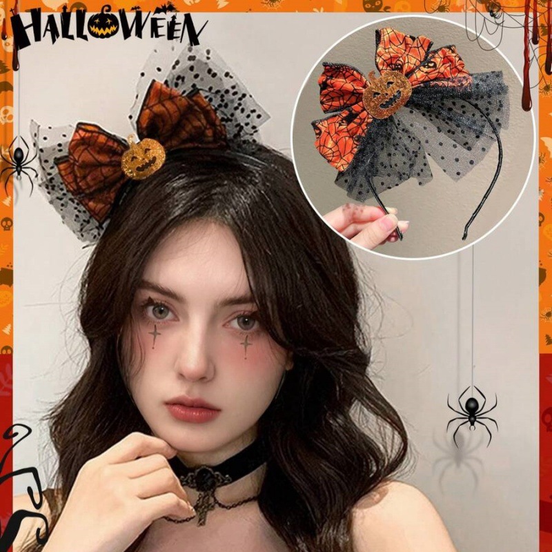 1 unidade Tiara de Abóbora de  - Spider Web Halloween Decoration avaliação e preço