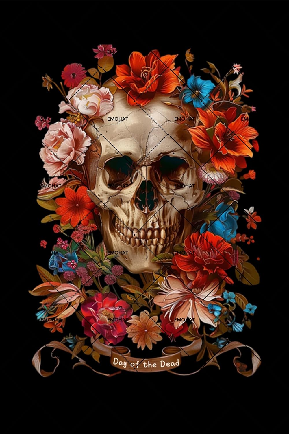 Placa de Metal EMOHAT com Crân - Halloween Skeleton Decoration avaliação e preço