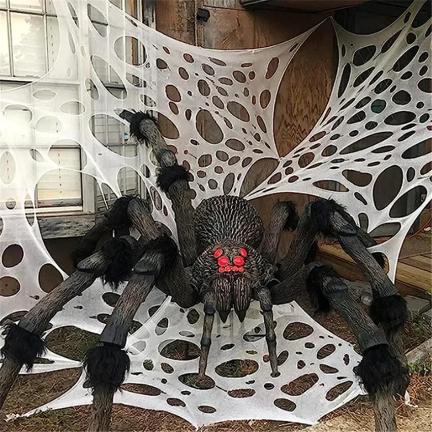 Tela de teia de aranha artific - Spider Web Halloween Decoration avaliação e preço
