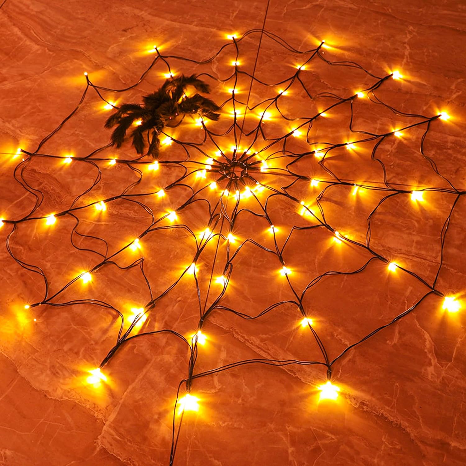 1-4PCS Luzes de Cordão LED de  - Halloween Led String Lights Orange avaliação e preço