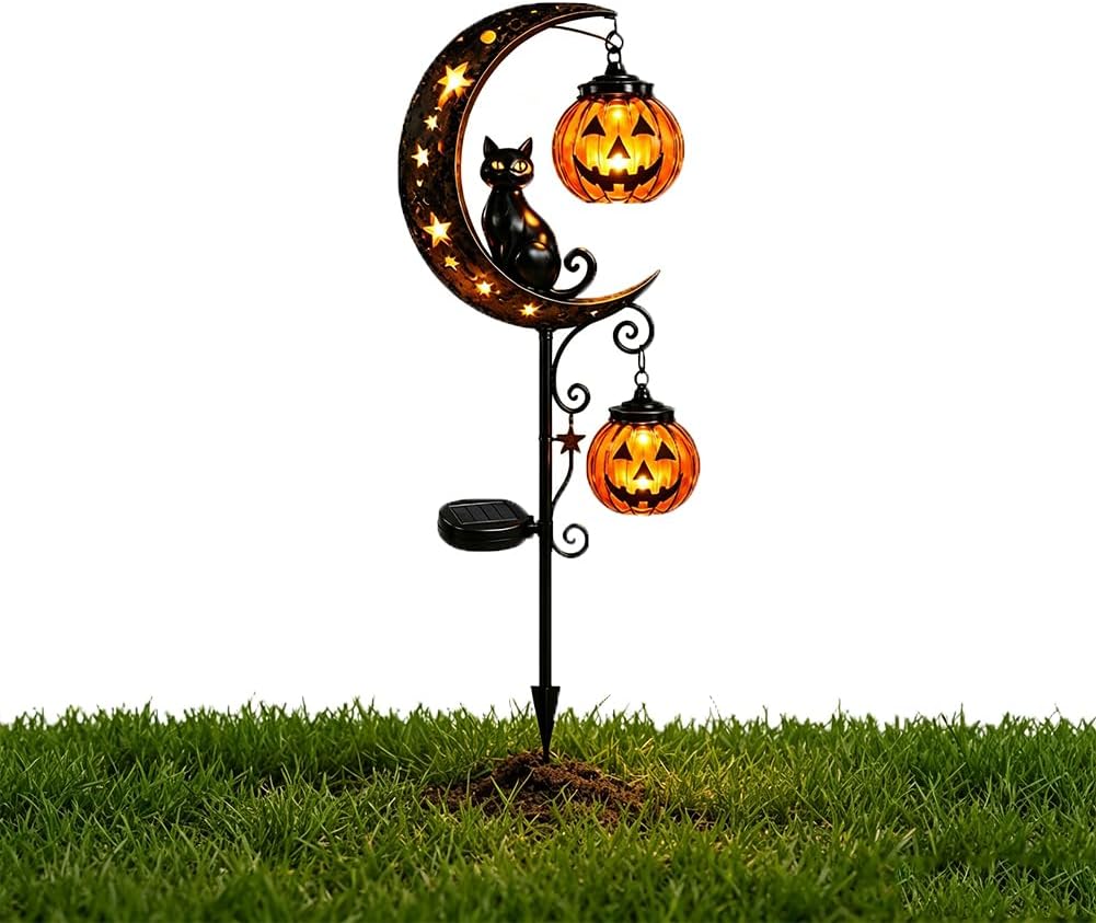 Luz de Jardim Solar de Hallowe - Halloween Pumpkin Decor Led avaliação e preço
