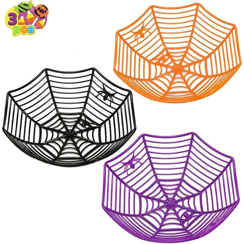 1/3 Unidades Tigela de Doces d - Spider Web Halloween Decoration avaliação e preço