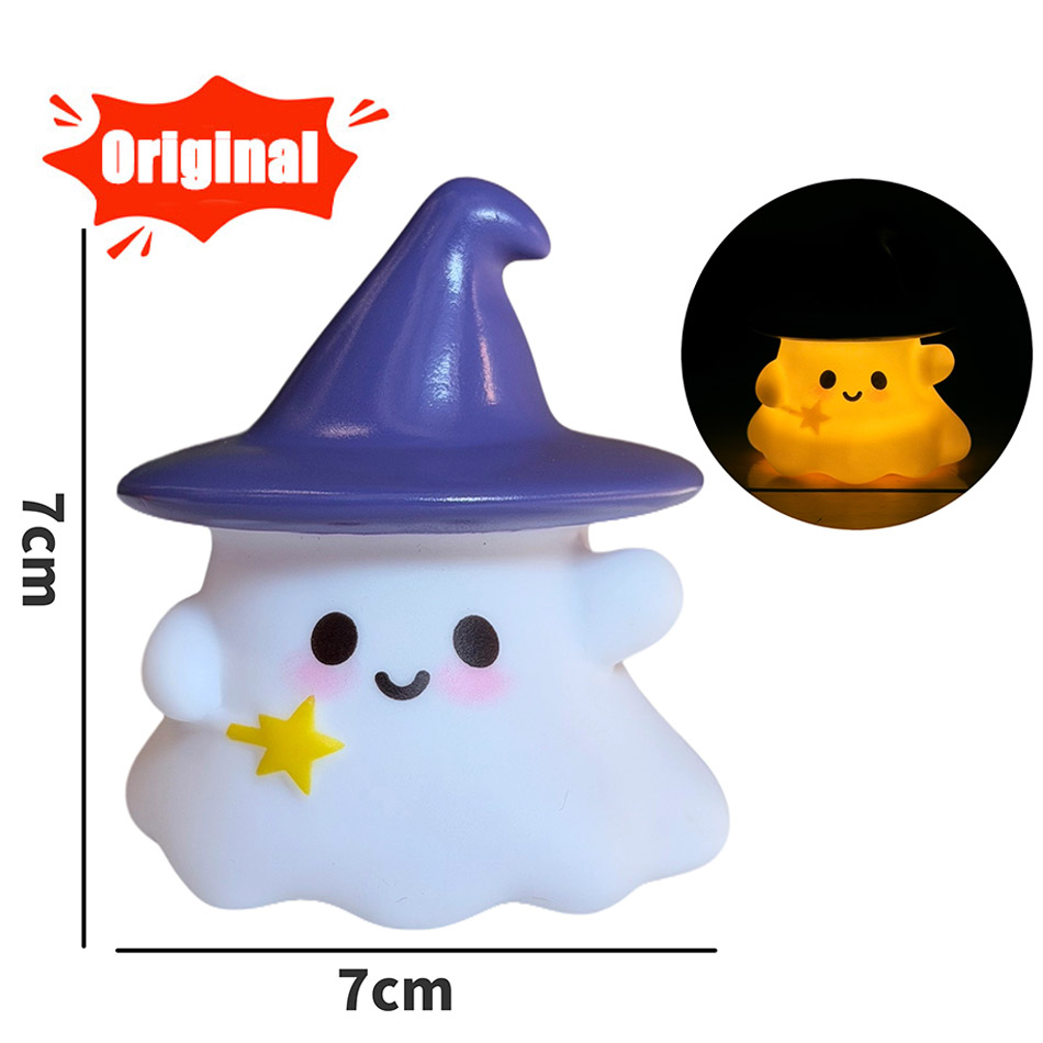 Luminária de Silicone Kawaii e - Halloween Pumpkin Decor Led avaliação e preço