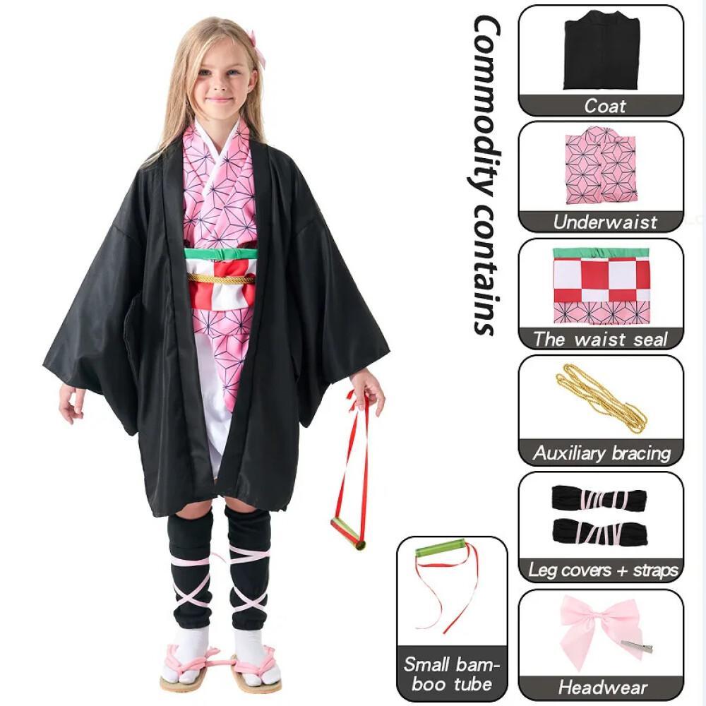 Anime demon slayer kimetsu não - Halloween Costume Kids avaliação e preço