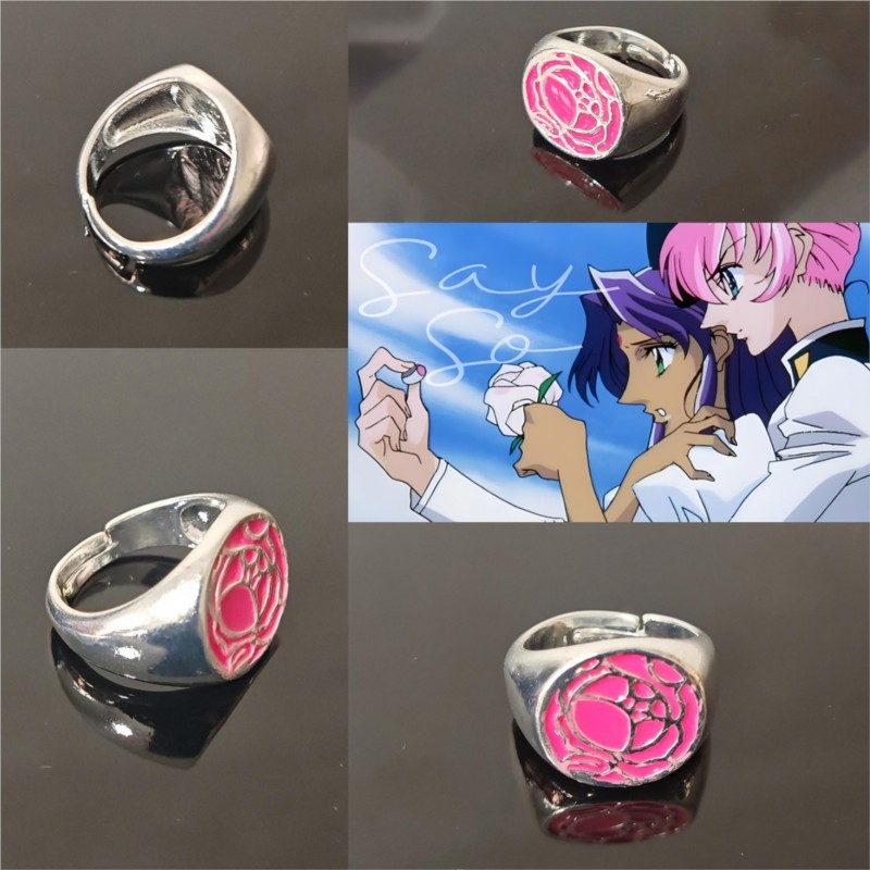 Anel Rosa Pink Tenjou Utena, A - Halloween Costume Kids avaliação e preço