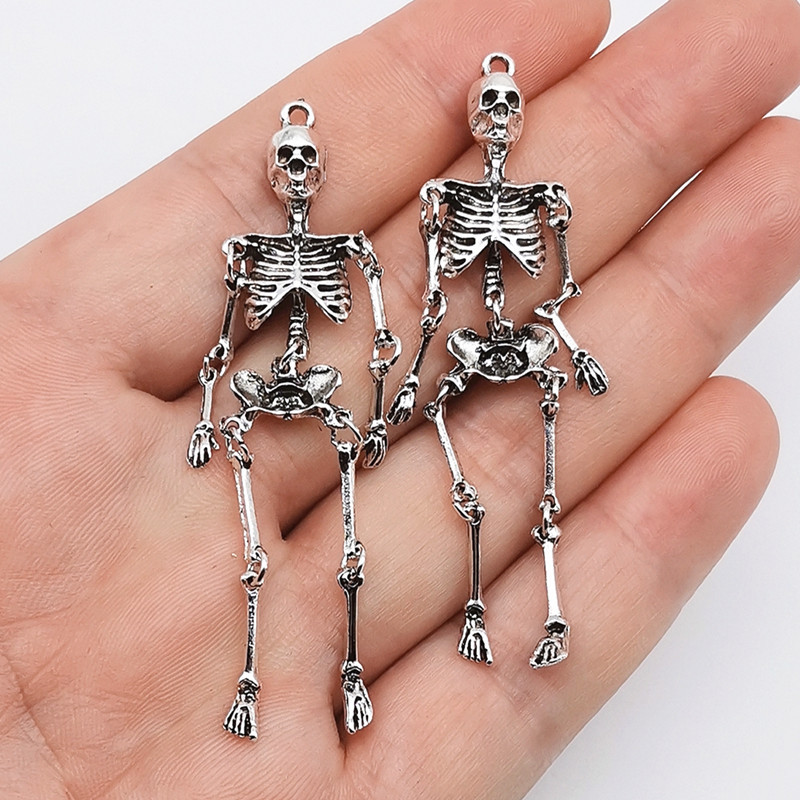 2/5/10 pçs retro crânio esquel - Halloween Skeleton Decoration avaliação e preço