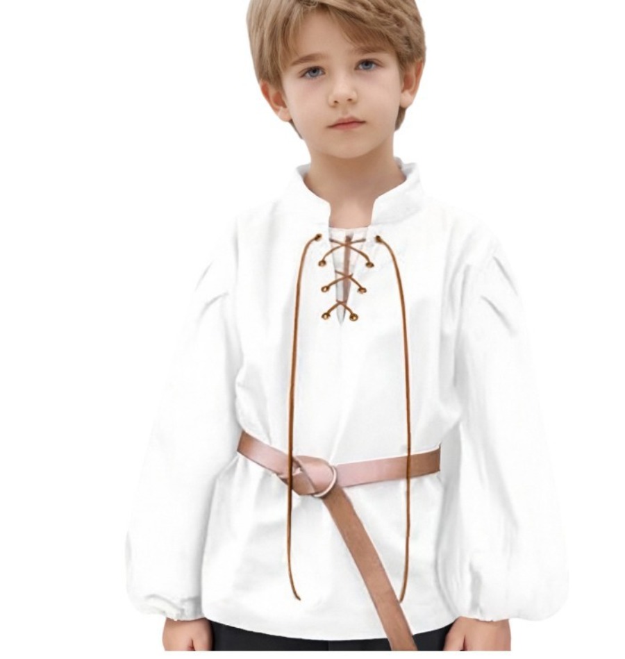 Camisa Pirata Medieval para Me - Halloween Costume Kids avaliação e preço