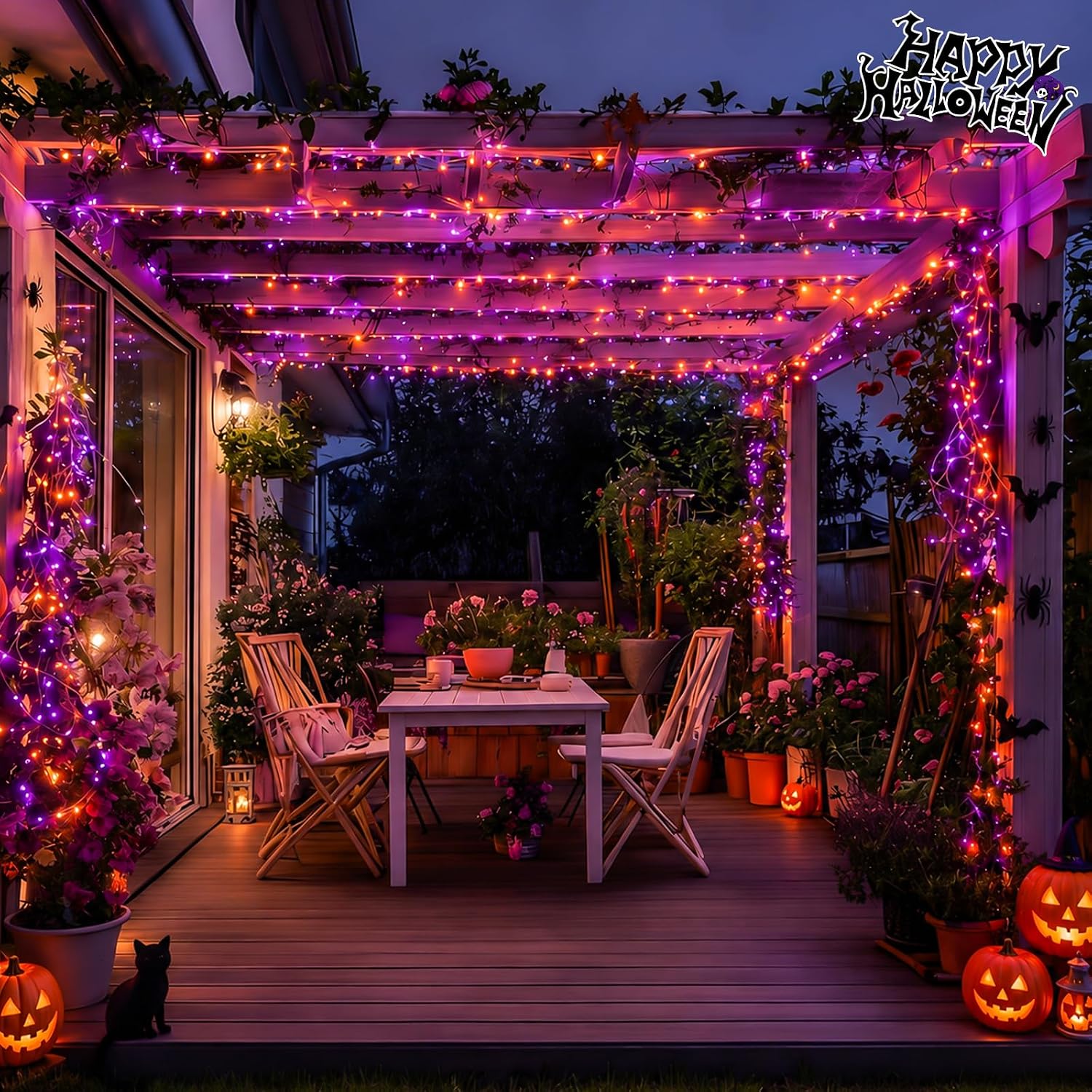 Luzes de Cordão Solar de Cobre - Halloween Led String Lights Orange avaliação e preço
