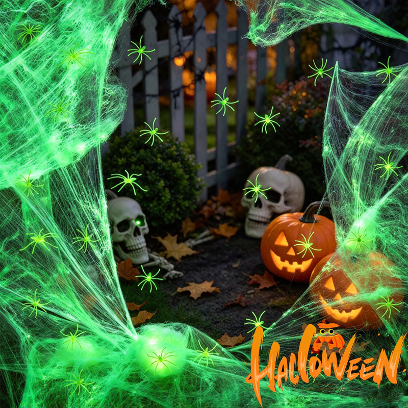1-5 conjuntos de teias de aran - Spider Web Halloween Decoration avaliação e preço