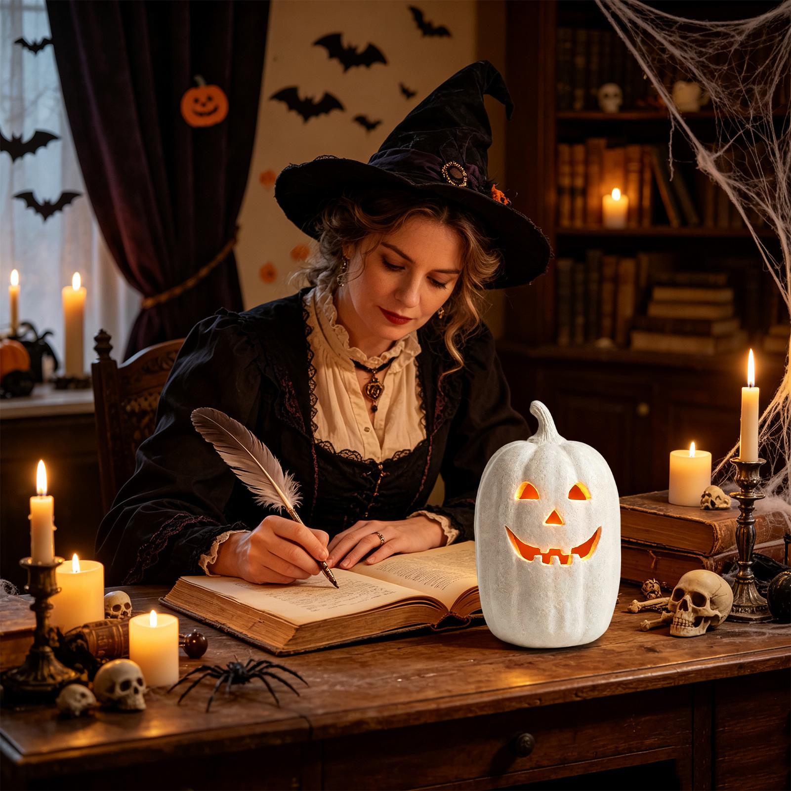 Decoração de Abóbora de Hallow - Pumpkin Lantern Halloween avaliação e preço